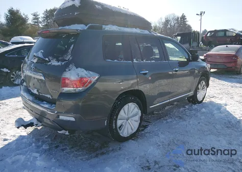 2013 Toyota Highlander Hybrid Limited V6 from USA, damaged, VIN JTEDC3EH2D2016036